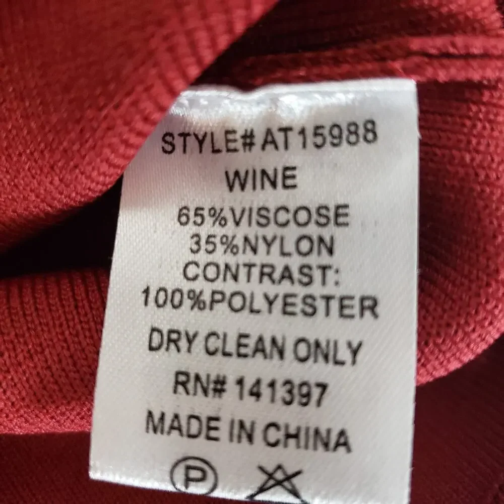 NEW!! ASTR The Label SIZE L Red Puff Sleeve Bodysuit Women Wine AT15988 Holiday